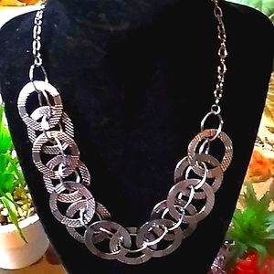 Main Contender Black Circlular Necklace